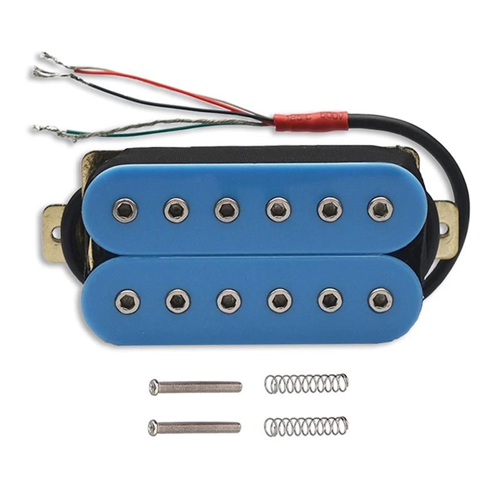 Pickup Per Chitarra Elettrica Pickup Per Chitarra Elettrica A 6 Corde | Pickup Humbucker doppio in linea regolabile con vite esagonale, avorio/nero(Sky Blue Neck)