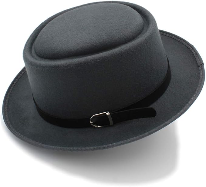 kimreaber FedoraHut, HerrenFedoraHut mit breiter Krempe, klassischer Winterschwarzer