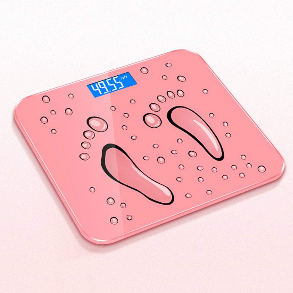Electronic weighing scales body scales household body fat scales weights 4 two I want to fly freely (Color : Blue)-image-7