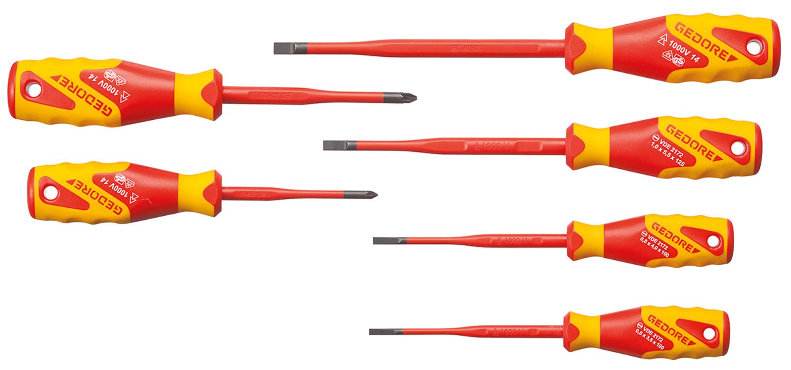Gedore Red 2928728 Slim Drive Screwdriver Set (6 Pieces)