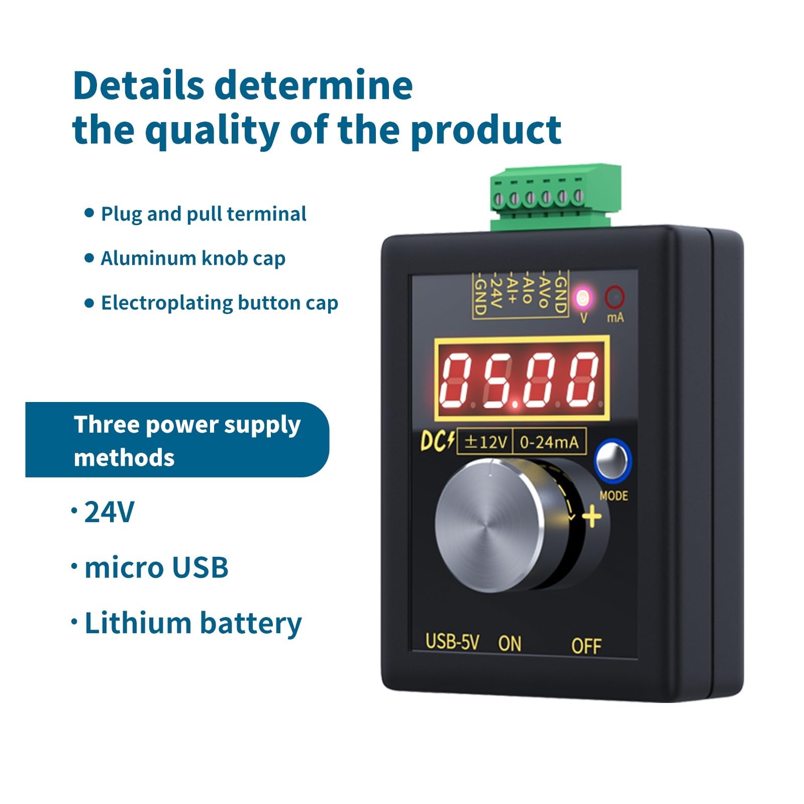 Digitaler Spannungssignalgenerator 0-20 mA Stromsender Professionelle elektronische Messgeräte Einfache Messung(SG-003A)