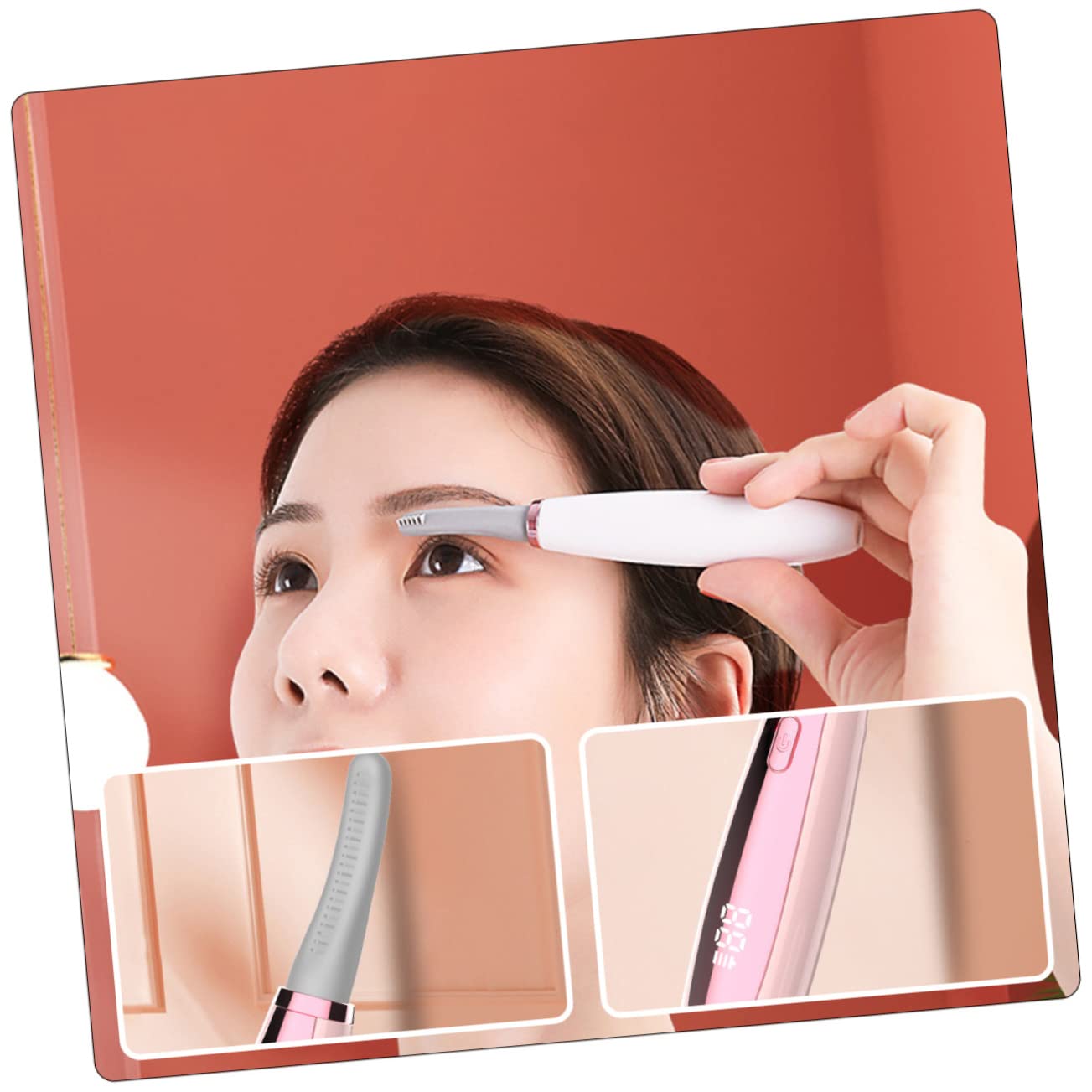 Ipetboom 3piezas Rizador De Pestañas Eléctrico Calentado Rizador Térmico Recargable Usb Para Pestañas Curvadas De Larga Duración Herramienta De Maquillaje Para Mujeres y Niñas