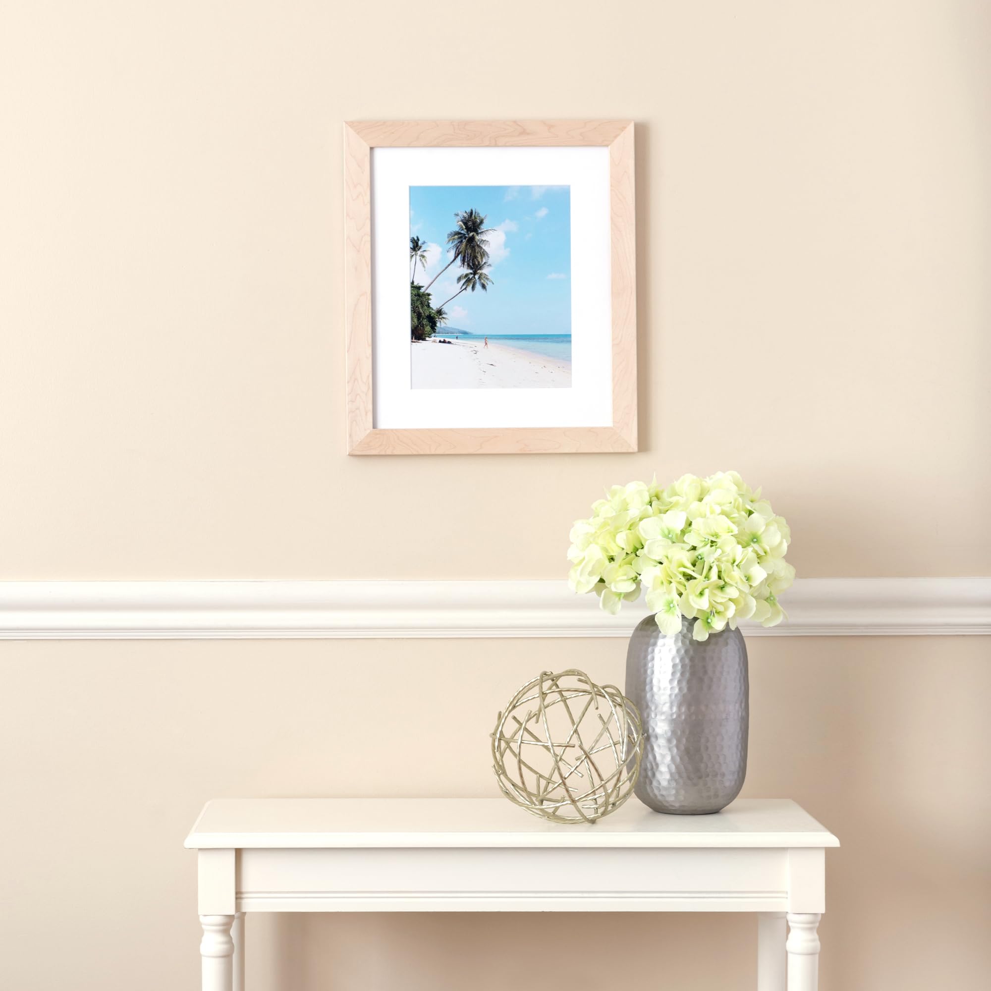 ArtToFrames 10x15 Inch Brown Picture Frame, This 1.25 Inch Custom Wood Poster Frame is Hard Maple - Comes with Regular Glass and Corrugated Backing (2WOM83626-410-10x15)