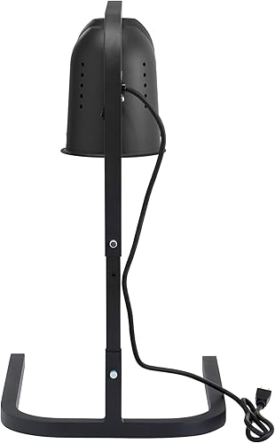 Miniatura 4 de Kratos Calentador de bombillas comerciales, lámpara de calor de dos bombillas para alimentos, negro, 120 V, 500 vatios, calentador eléctrico de