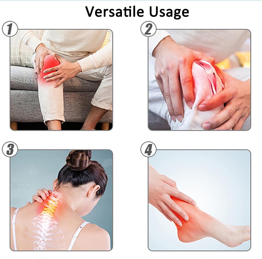 Red Light Therapy for Face and Body, 18 LEDs 660nm Red and 850nm Near Infrared LED Red Light Therapy Light with Angle Adjustable and Clip, Suitable for Body at Home Skin Care Pain Relief - Image 6