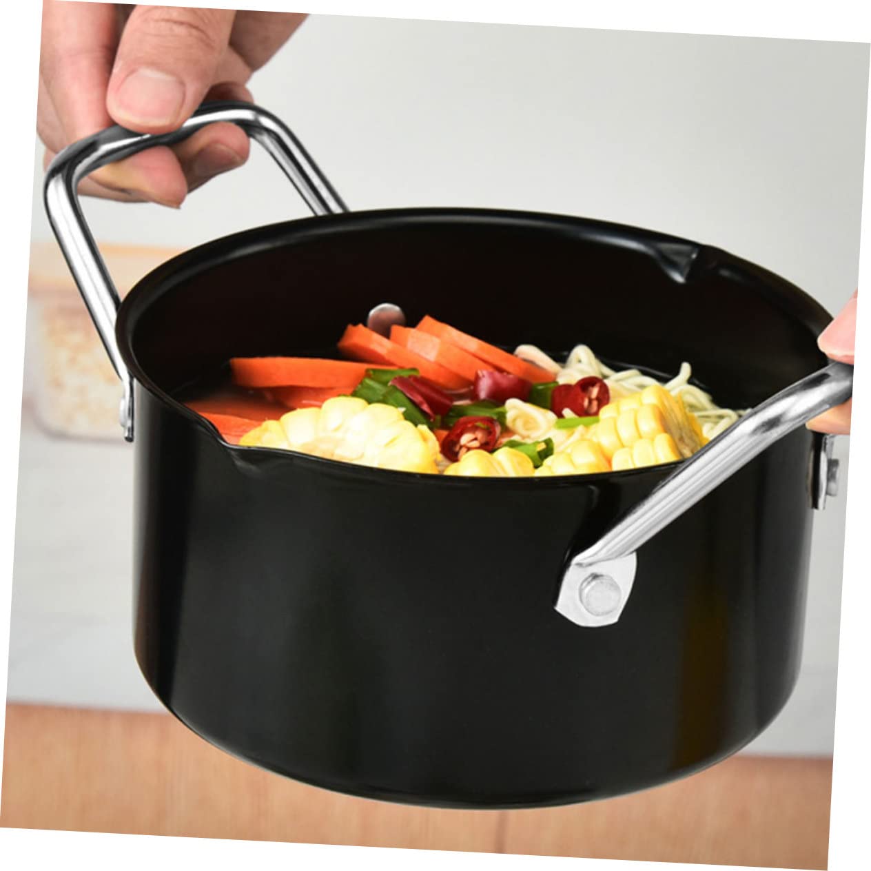 BIUDECO Use Outdoor Soup Pots Non-Stick Stew Pot Camping Cookware Set