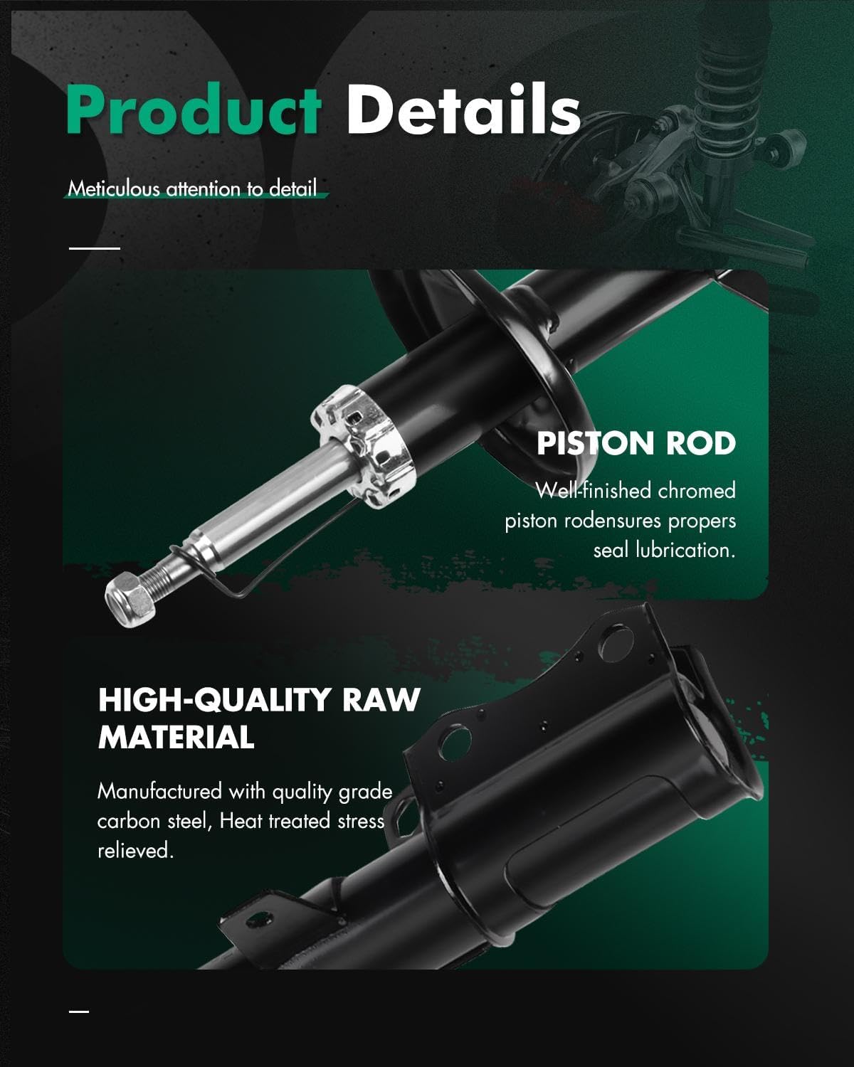 Shocks Struts,SCITOO Rear Shock Absorbers Fit for 1990-1991 for Lexus ES250,1987-1991 for Toyota Camry 235043 71862 Strut Assembly accessory Set of 2