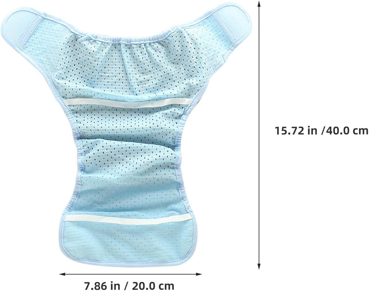 Toddmomy 2pcs Breathable Diaper Covers for Newborns, Stretchable Ice Silk Mesh Nappies with High Elasticity, Cool and Ventilated Cloth Diaper Pants for Infants 0-6 Months