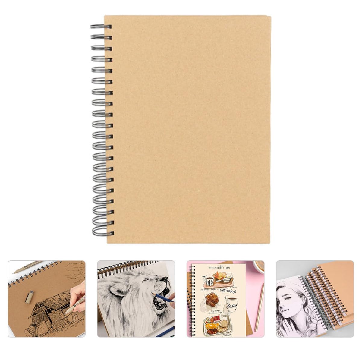 jojofuny 1pezzi Quaderno da Disegno per Studenti Libro da Pittura Carta Fibbia Rimovibile Compatto e Pratico Trasporto Facile Utilizzo Disegno Amanti