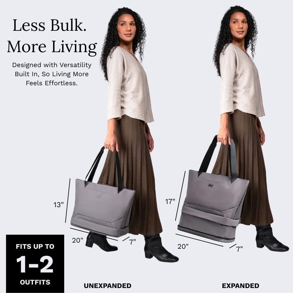 Knack Expandable Laptop Tote Alloy Gray - Image 5