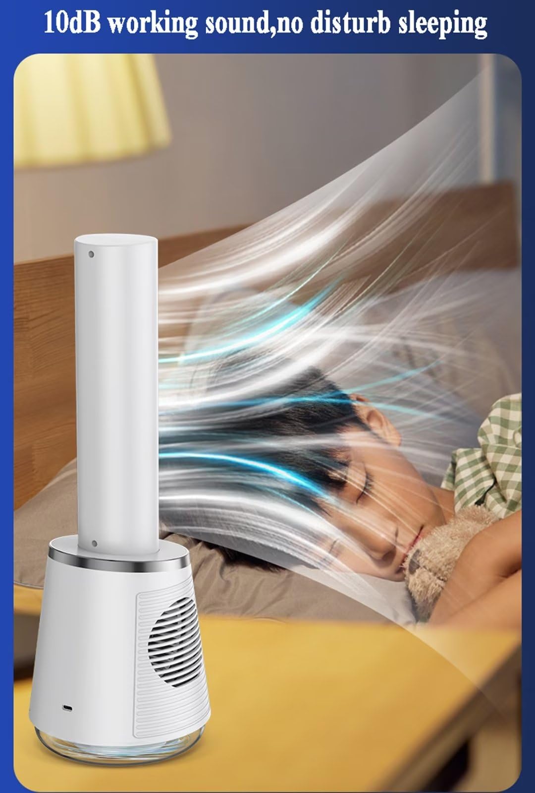 Ventilador Moderno sin Hojas para refrigeración con Hielo, para Oficina, hogar, Mesa, agitación eléctrica, Columna silenciosa, Torre, 5 velocidades de Viento, oscilación de 35°, Ci
