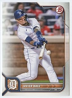 2022 Bowman #99 Javier Baez Detroit Tigers MLB Baseball Trading Card