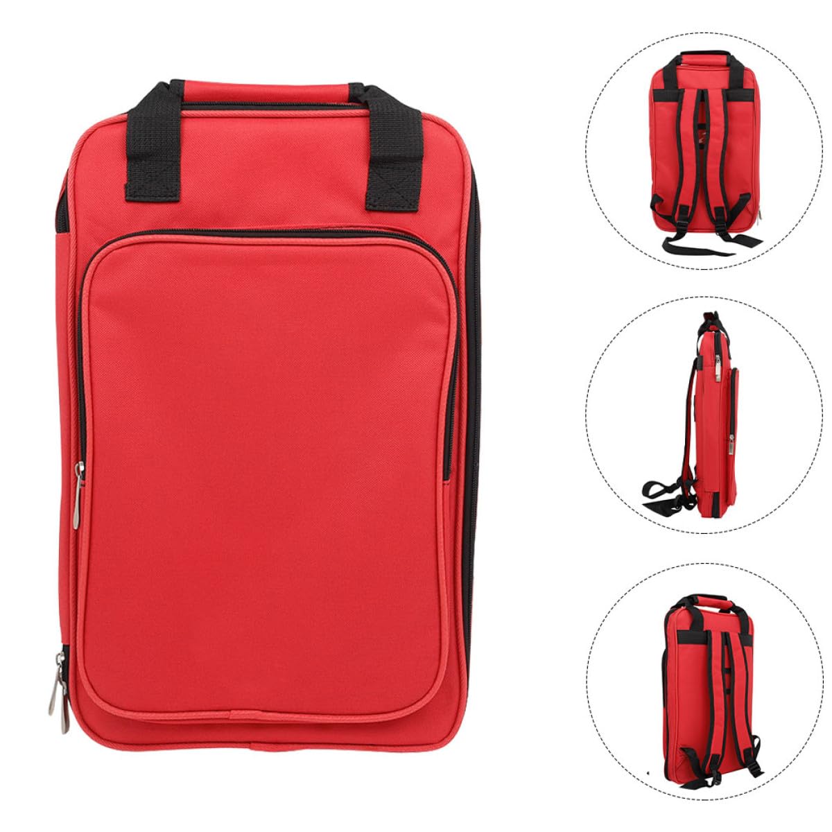 GALPADA Bolsa Organizadora de Mazos para Percusión Compacta y Ligera Soporte Ergonómico y Correas Ajustables Adecuado para Transporte Fácil en Conciertos y Prácticas