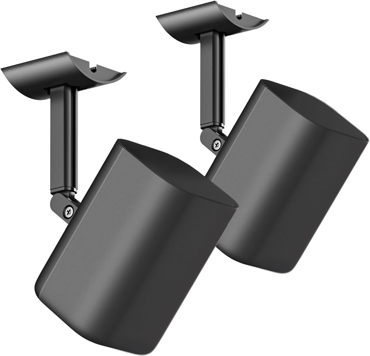 notiela Speaker Wall & Ceiling Mount for Roku Wireless Speakers Mount, Tilt and Swivel Adjustable Speaker Mount for Roku Speaker Wall Mounts with Hardware Kit,2 Pack-Black