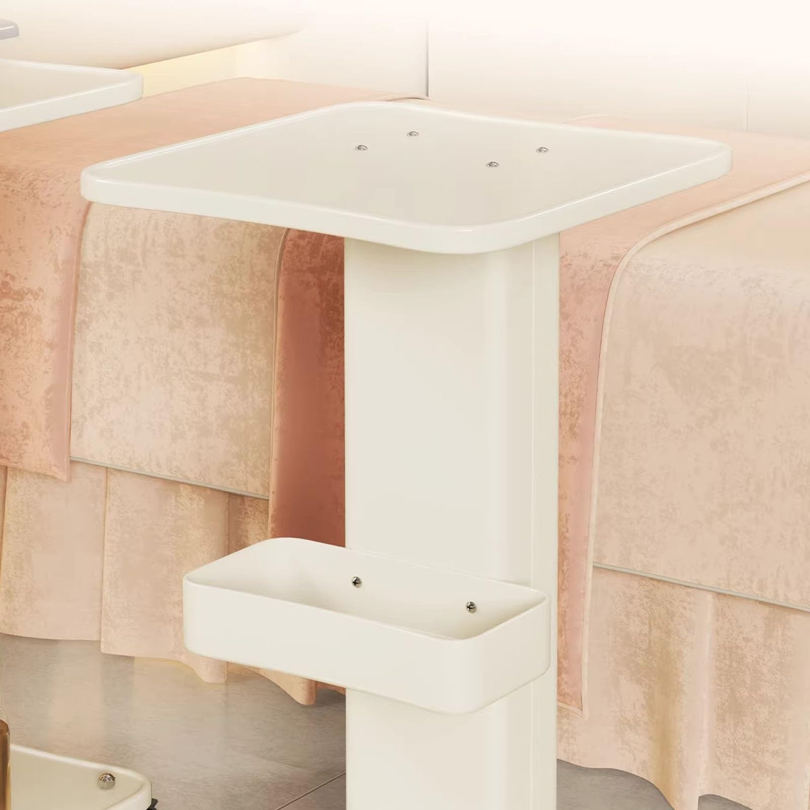 Wózek do salonu piękności Wózek dla kosmetyczek z cichymi kółkami do wyposażenia Taca spa salonu kosmetycznego