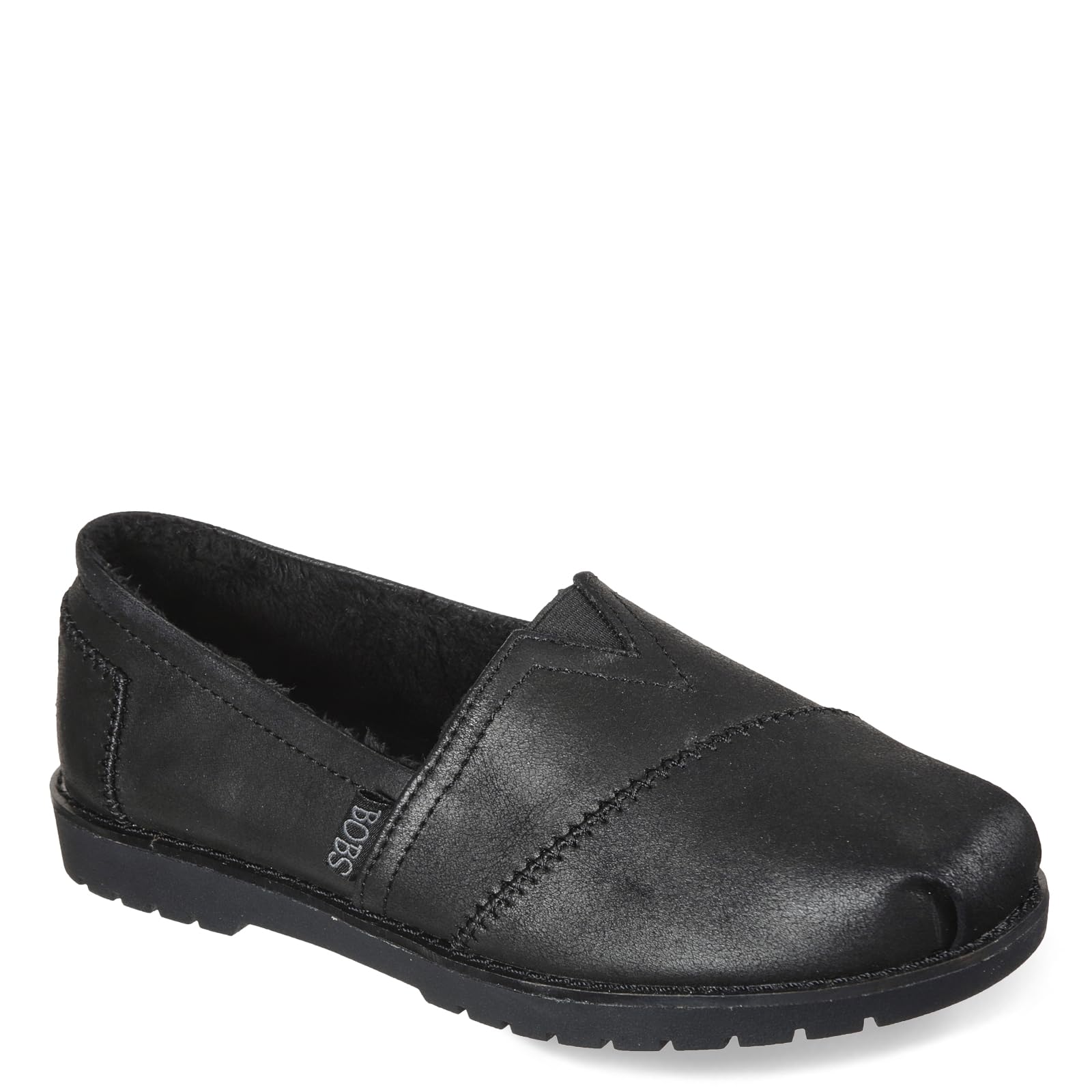 Skechers Women's Bob's Chill Lug Urban Spell Leather Slip On Loafers, (Size 11, Black)