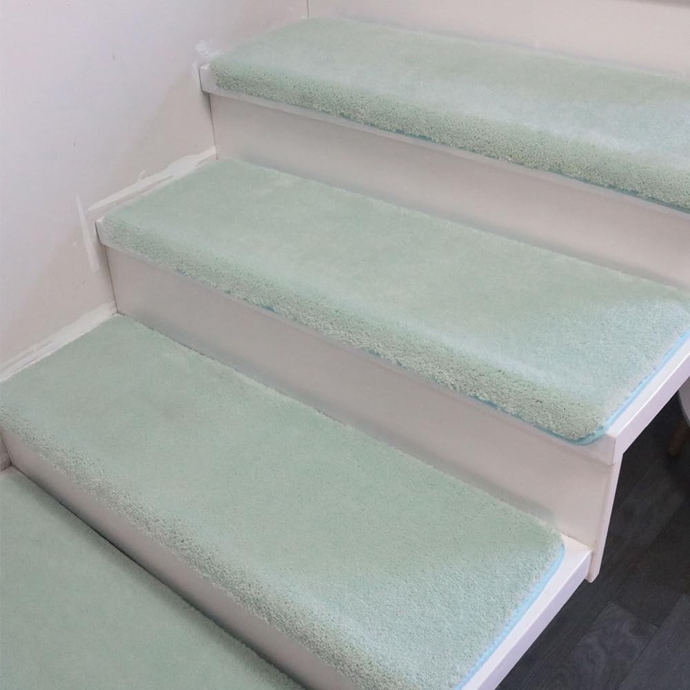 uoXHFdh 1pc, Modern Thick Self-Adhesive Carpet Tiles Non-Slip Step Protection Stair(F,75x24cm)