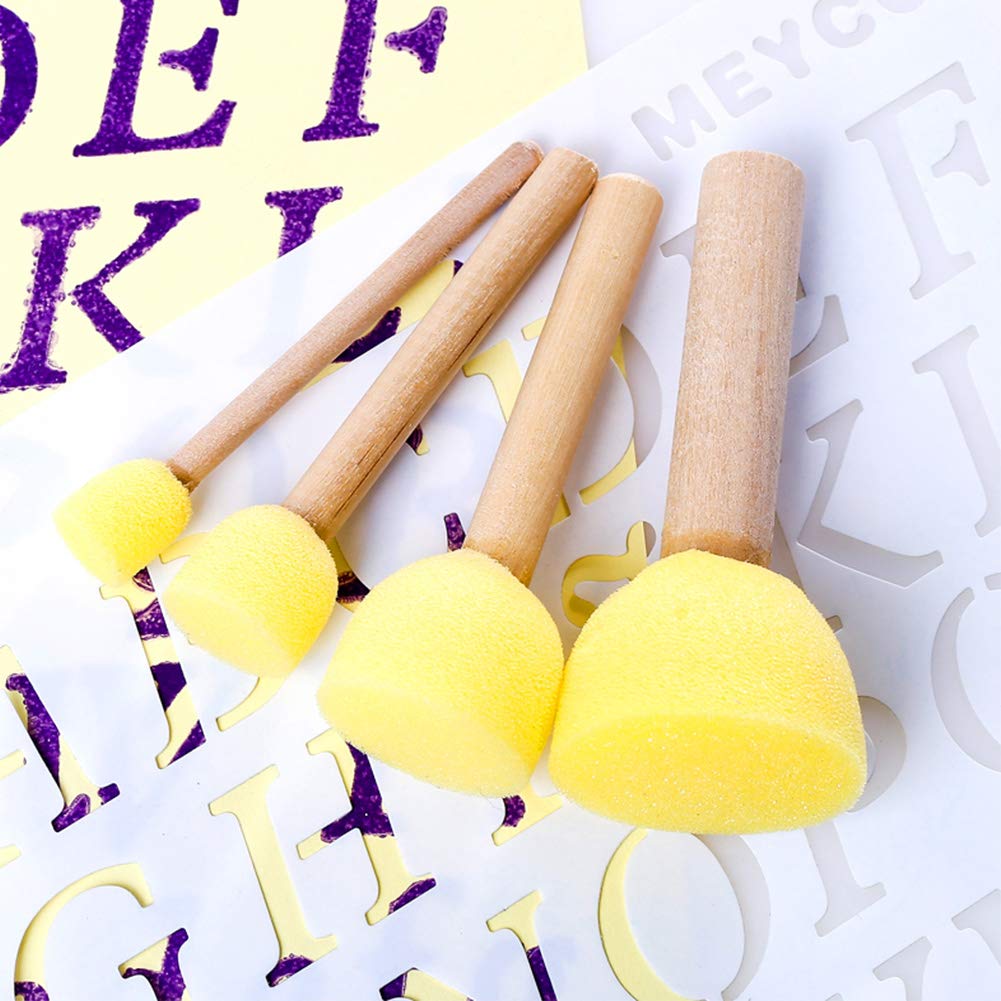 Kit De 17 Pinceaux Éponge Pour Enfants - Peinture DIY Et Artisanat | Stimule La Créativité