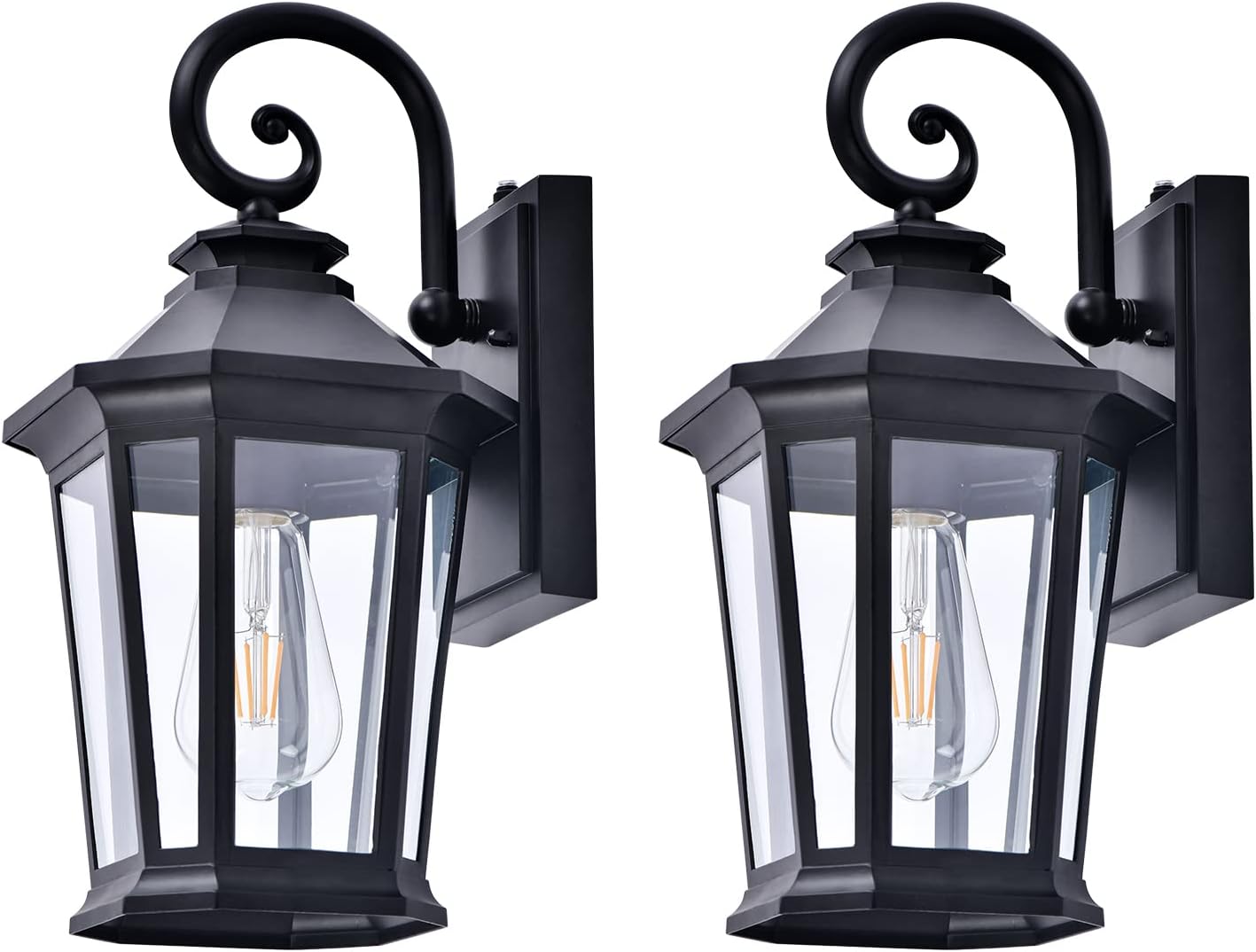 Dusk to Dawn Sensor Lights Fixtures Outdoor Wall Lantern Wall Mount