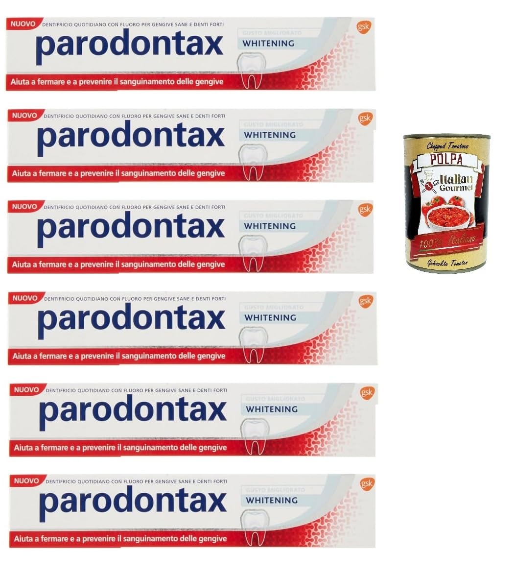 Italian Gourmet Dentifricio Whitening Zahnpasta Zahnfleisch Schutz 6 x 75ml