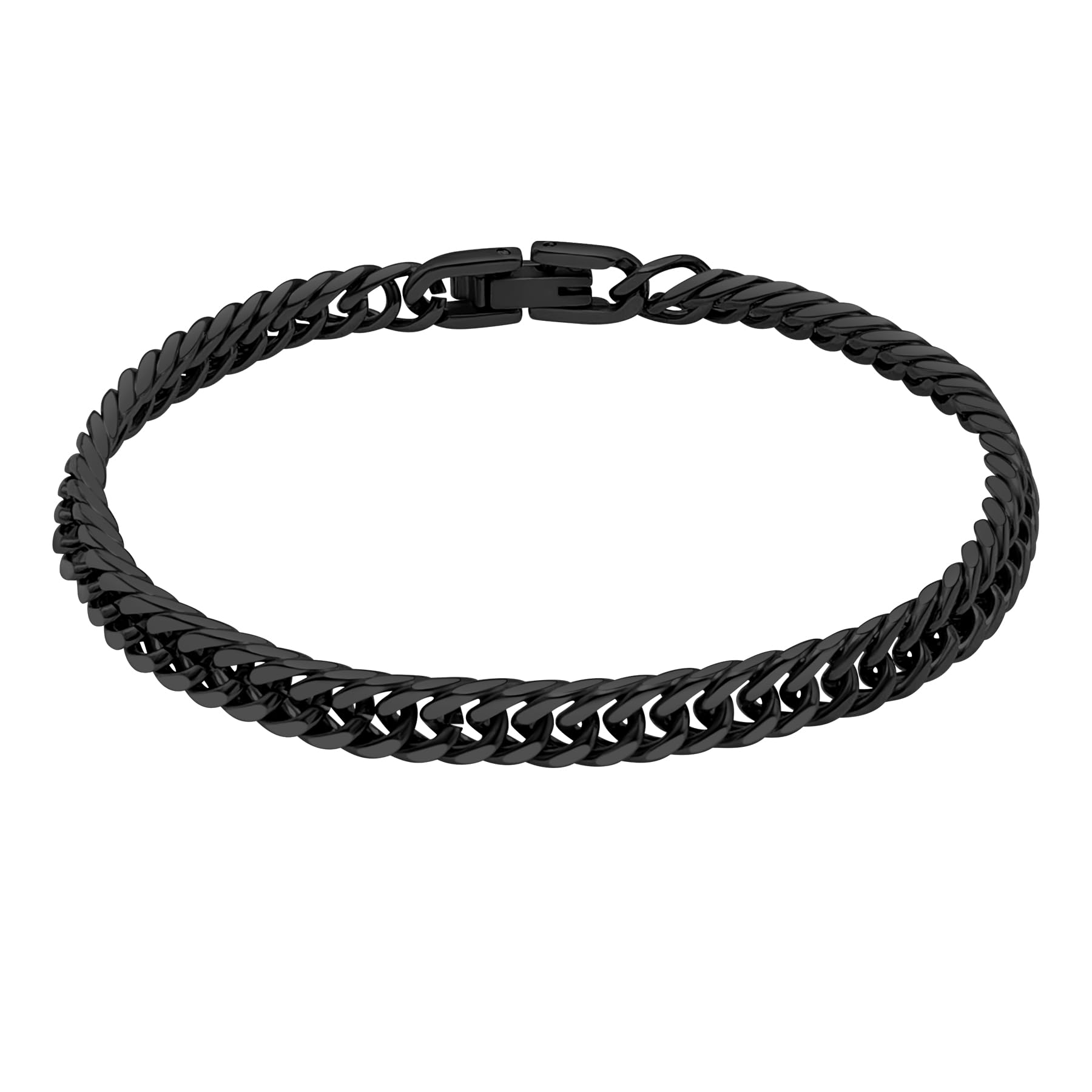 Hoyazvet Stainless Steel Men Cuban Link Chain Bracelets 5 7 9 13mm Width 7 5 8 3 9