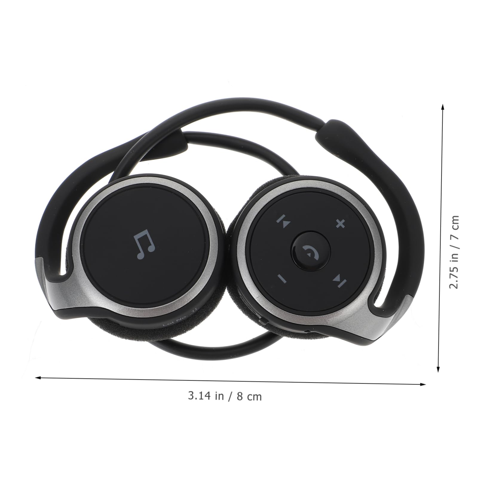 Happyyami Fil Légers et Confortables Noirs Écouteurs Sport à Contour d'oreille Version 4.1 Lunettes pour Running et Randonnée et Running et Randonnée