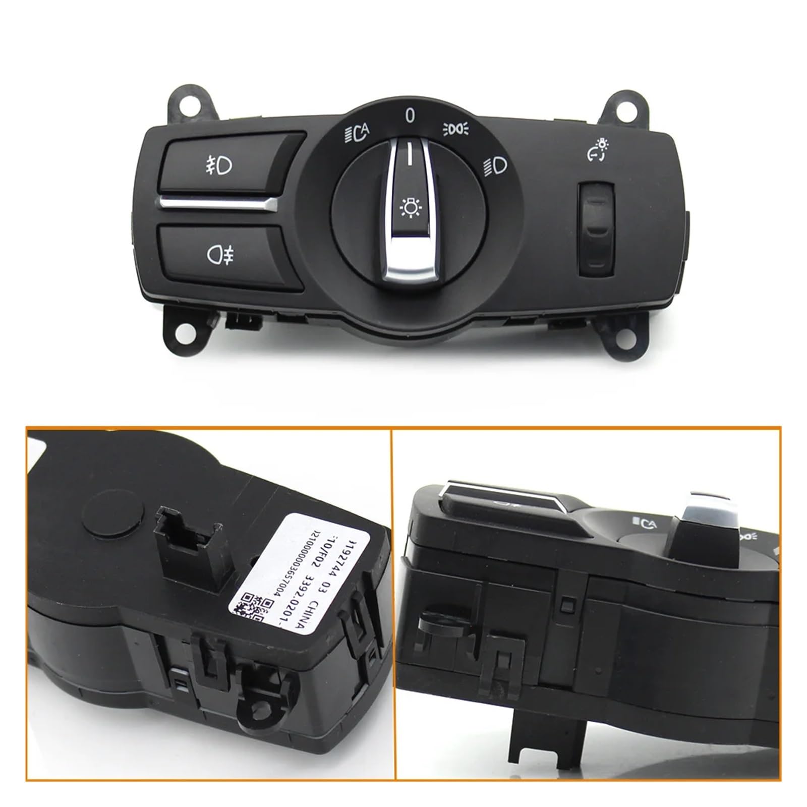 Auto-Frontscheinwerfer-Scheinwerferschalter-Baugruppe passend for BMW 5 6 7 Serie X3 X4 F10 F11 F07 F06 F01 F25 F26 61319192744(Model B)
