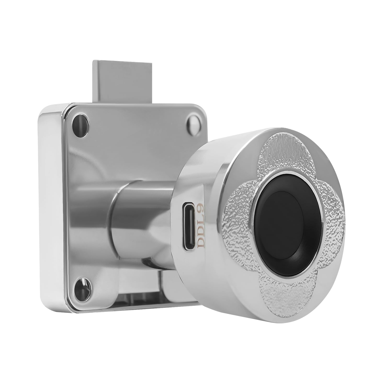 Cerradura de huellas dactilares Smart Fingerprint Lock con 20 huellas dactilares, capacidad de almacenamiento de 6-8 meses, tiempo de espera, cerradura de huellas dactilares, con USB, recargable para
