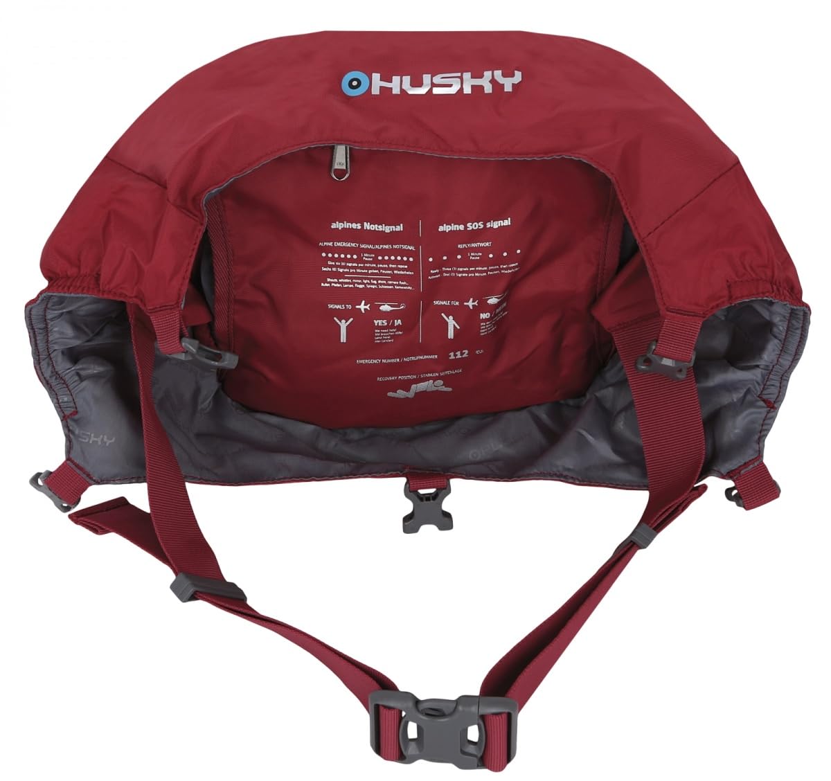 Husky Zaino da trekking da 50 l – Zaino leggero e comodo per attività all'aria aperta con molto spazio, impermeabile, elementi riflettenti e fischietto per escursioni e spedizioni