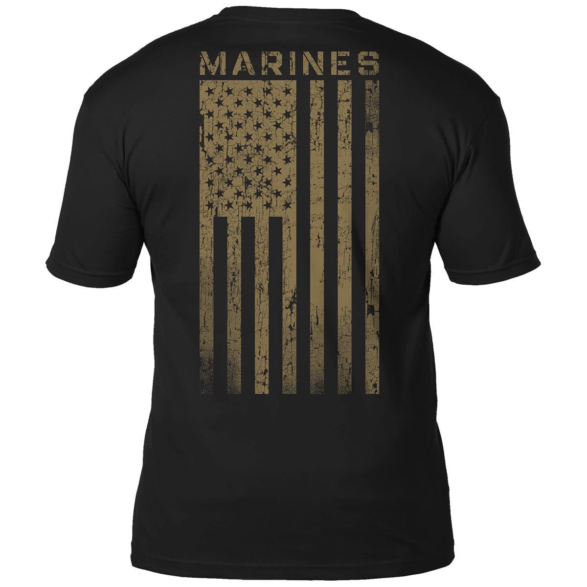 7.62 Design US Marine Corps Tactical Flag USMC T-Shirt, Black, XL