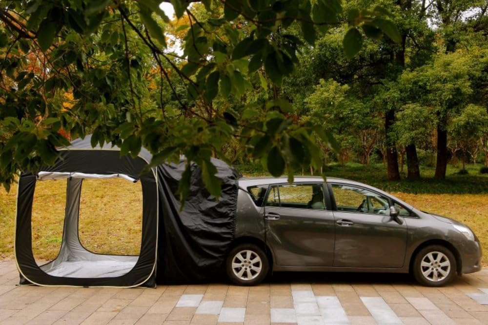 Namiot przedsionkowy na tylną klapę, namiot samochodowy, namiot kombi, bagażnik, SUV, do samochodów osobowych, kombi, na kemping, wodoszczelny, automatyczne rozszerzenie dużej przestrzeni z tyłu
