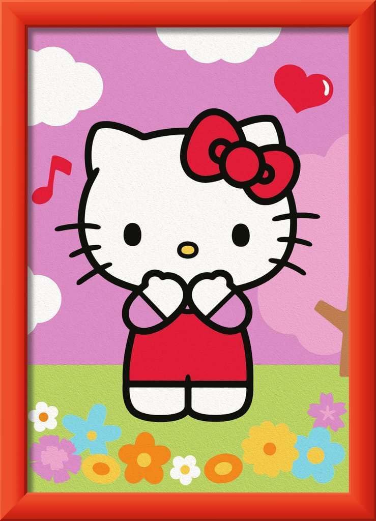 Ravensburger CreArt 12023107 Painting by Numbers Happy Hello Kitty Children from 7 Years