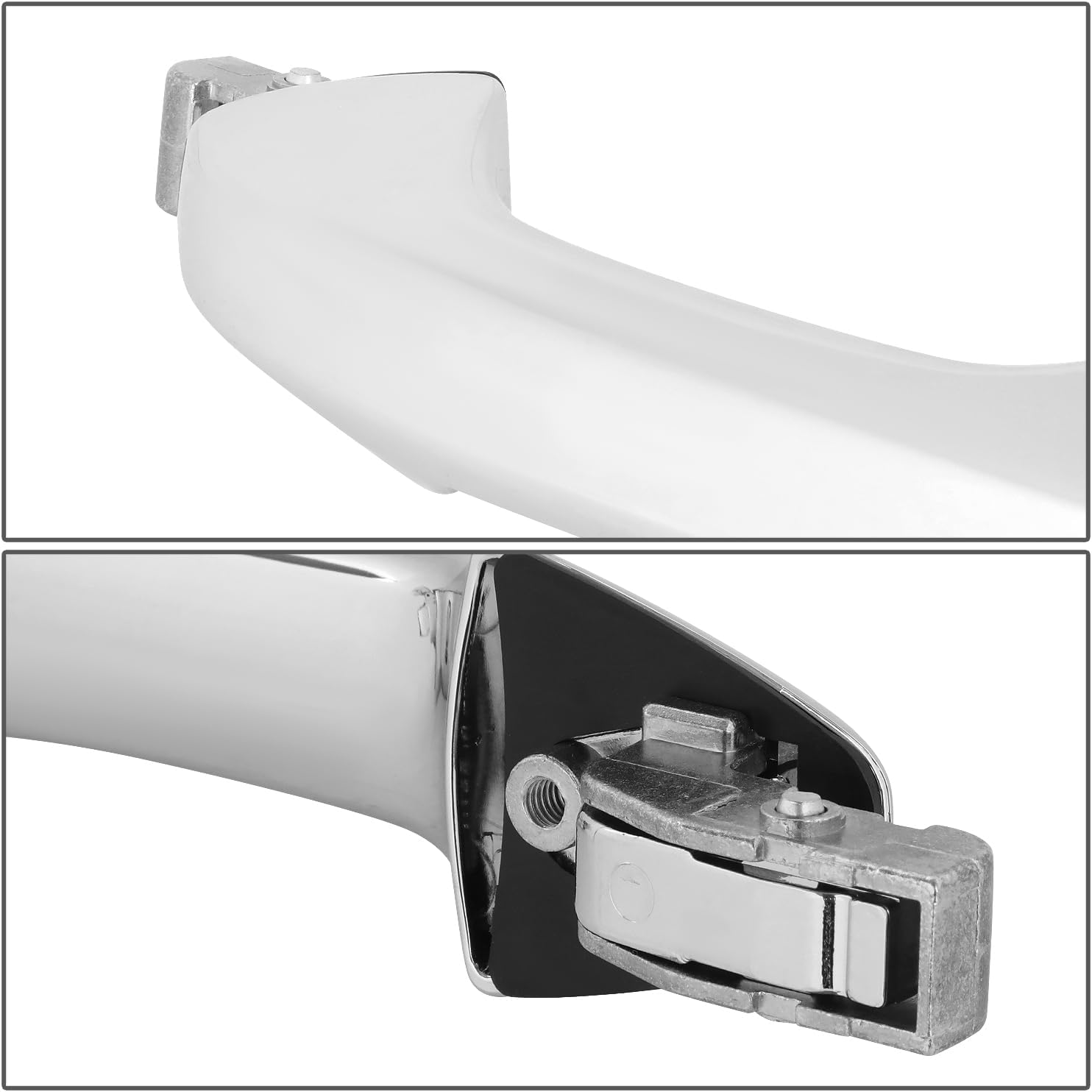 Auto Dynasty Factory Style Front Exterior Car Door Handle with Key Hole Compatible with Honda Accord Crosstour 2010-2015, Driver Left Side, Chrome