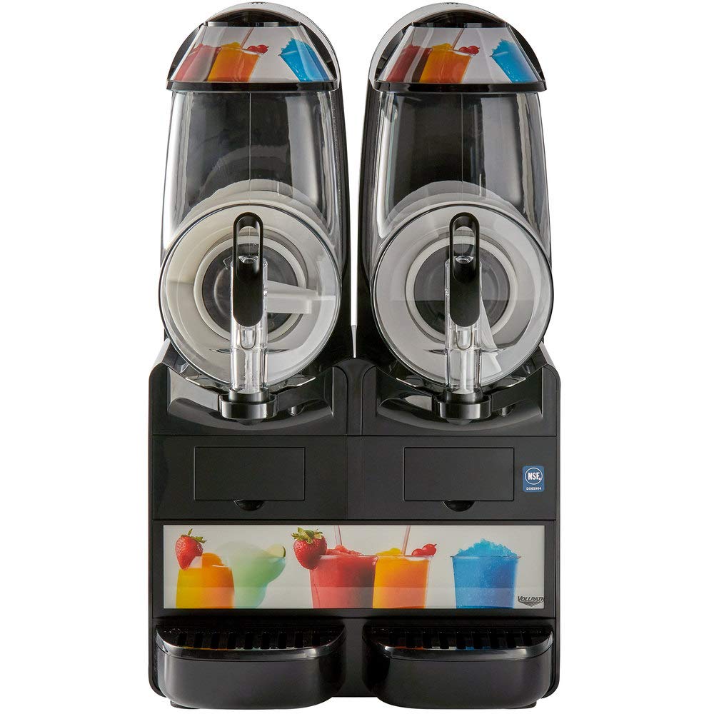 Vollrath VCBF128-37 Double 2.6 Gallon Frozen-Beverage Dispenser | Pourover Slushy Granita Machine with Auto-Fill Compatibility for Convient Store | 15-1/2