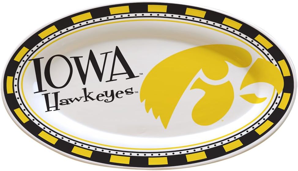 NCAA University of Iowa Gameday 2 Ceramic Platter