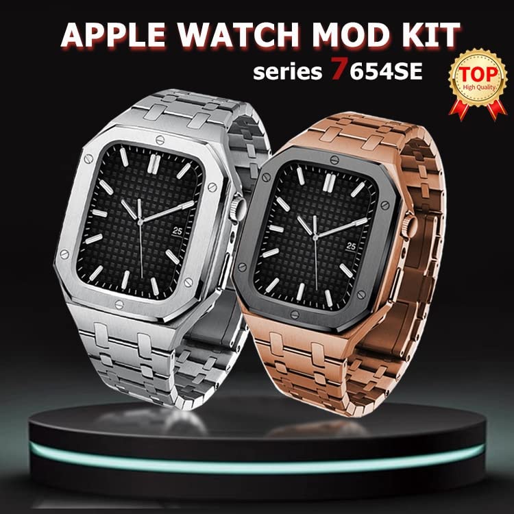Kit de modification Apple Watch acier : le bracelet de luxe idéal du bureau aux grands dîners - 2