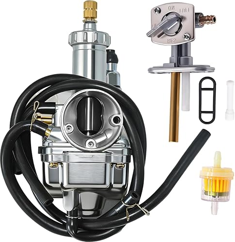 Carburador KLF220 para Kawasaki Bayou 220 1988-2002, para Bayou 250 KLF250 2003-2011 Carb con filtro de combustible e interruptor de válvula de