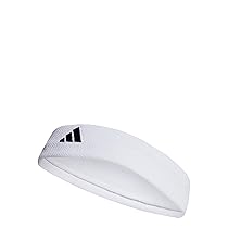 adidas Mixte Tennis Headband, White, Black, XS