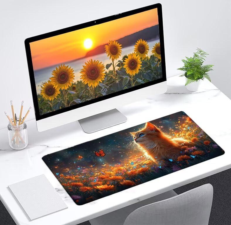 Tapis de souris grand format 900x500 mm pour bureau à la maison