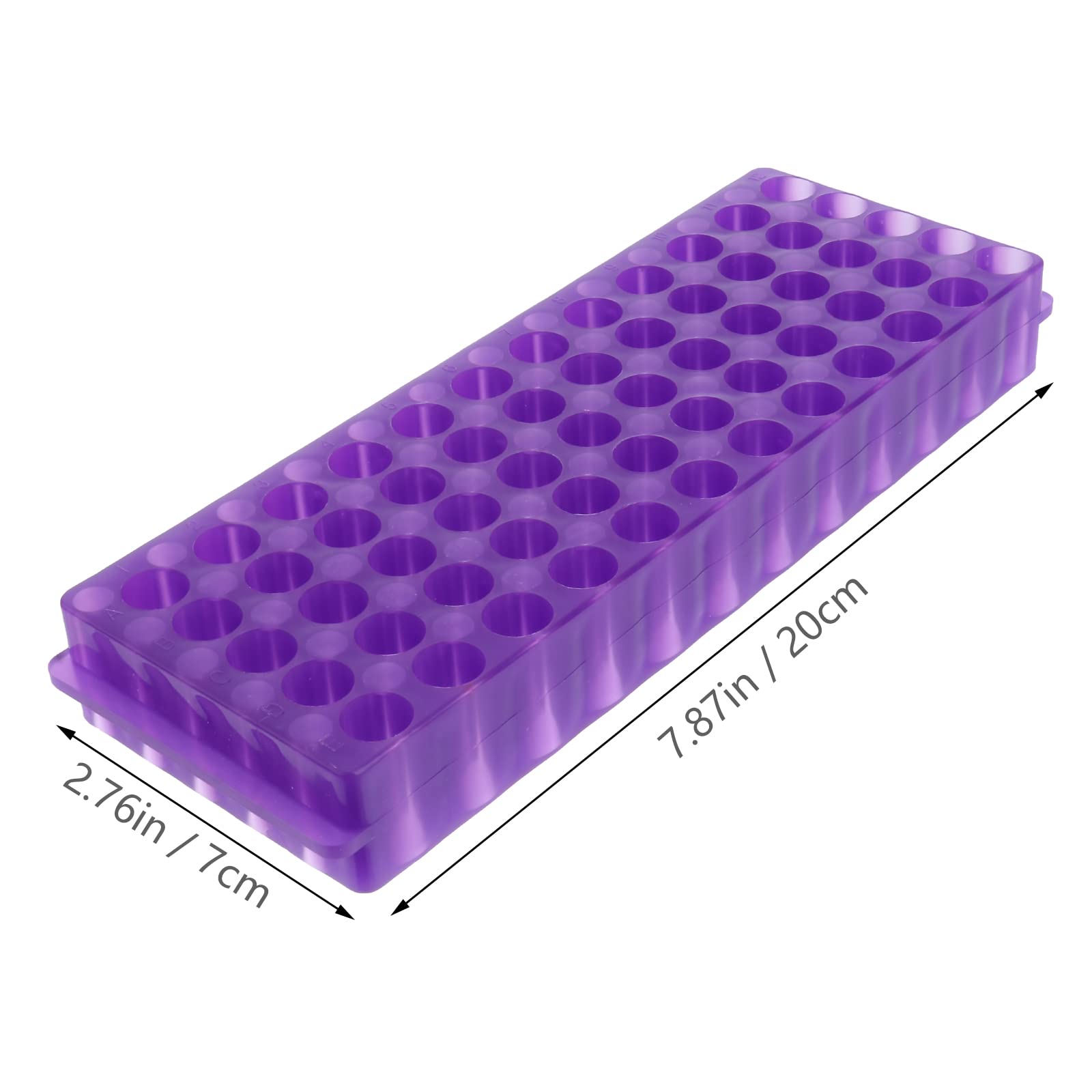 4er Set Zentrifugenröhrchen-Ständer Aus Kunststoff – Blau, 20,5x9,5 Cm, Für Labor, Schule & Blutröhrchen