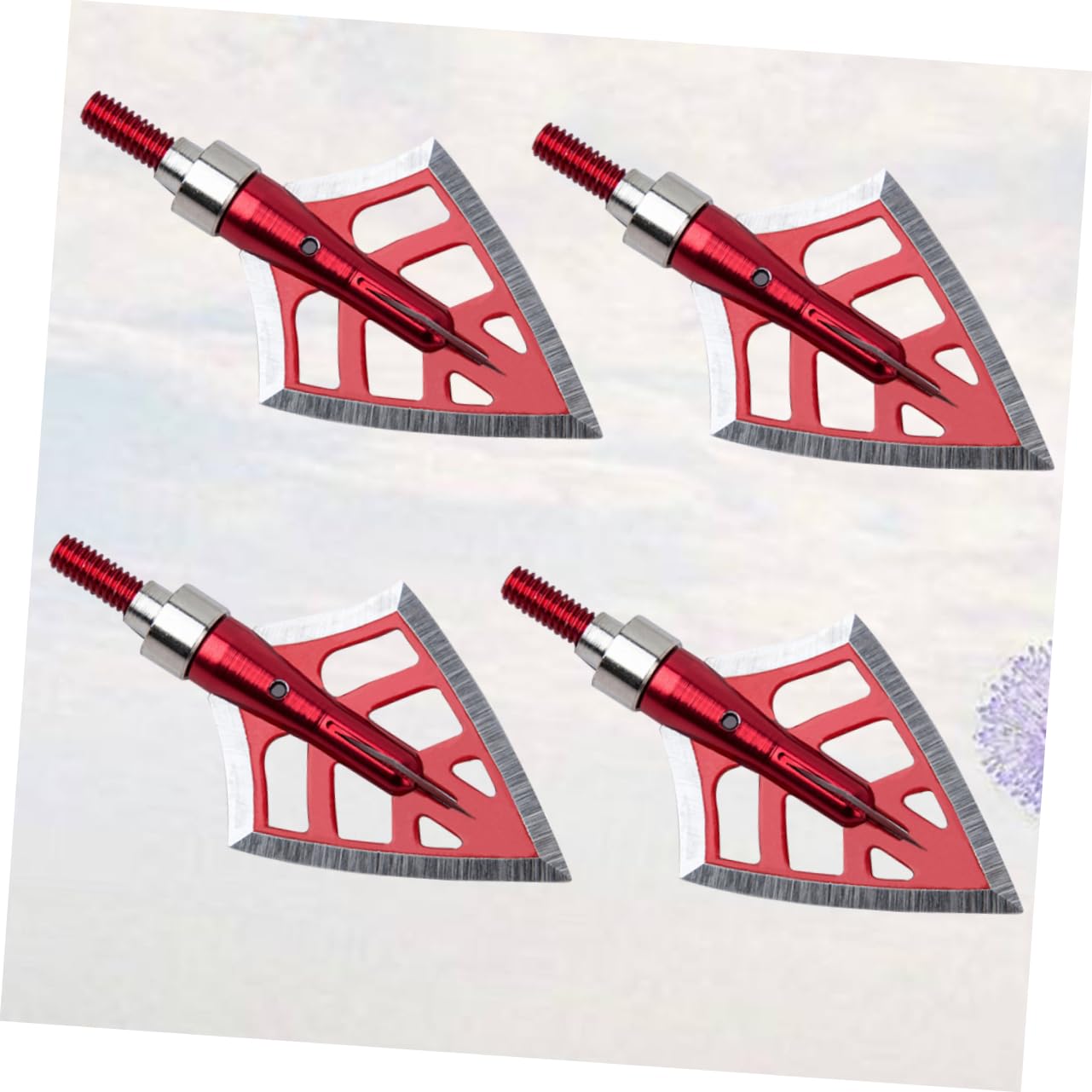 De Puntas Anchas Flechas Possit Cabeza Ancha Fija con Tornillo Fijo Amplio Cabezas Anchas De Acero Inoxidable Puntas De Flecha para con Rojo