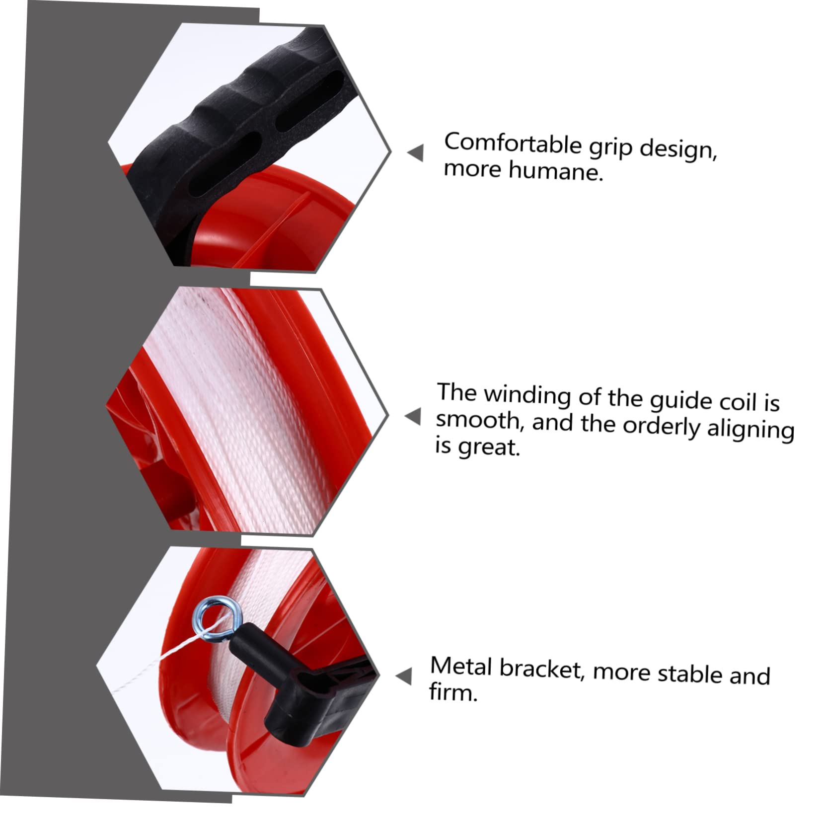 Toddmomy 2Pcs Hand Wheel Winder with Line Ergonomic Grip for Outdoor Kite Flying and Impact Resistant Kite Tools for Adults