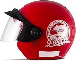 CAPACETE ABERTO PRO TORK LIBERTY 3 SOLID VERMELHO TAM. 58