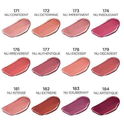 Miniatura 8 de L'Oréal Paris Makeup Les Nus by Colour Riche - Lápiz labial, desnudos intensos e intensos, color saturado rico con aceites puros para el cuidado, Nu