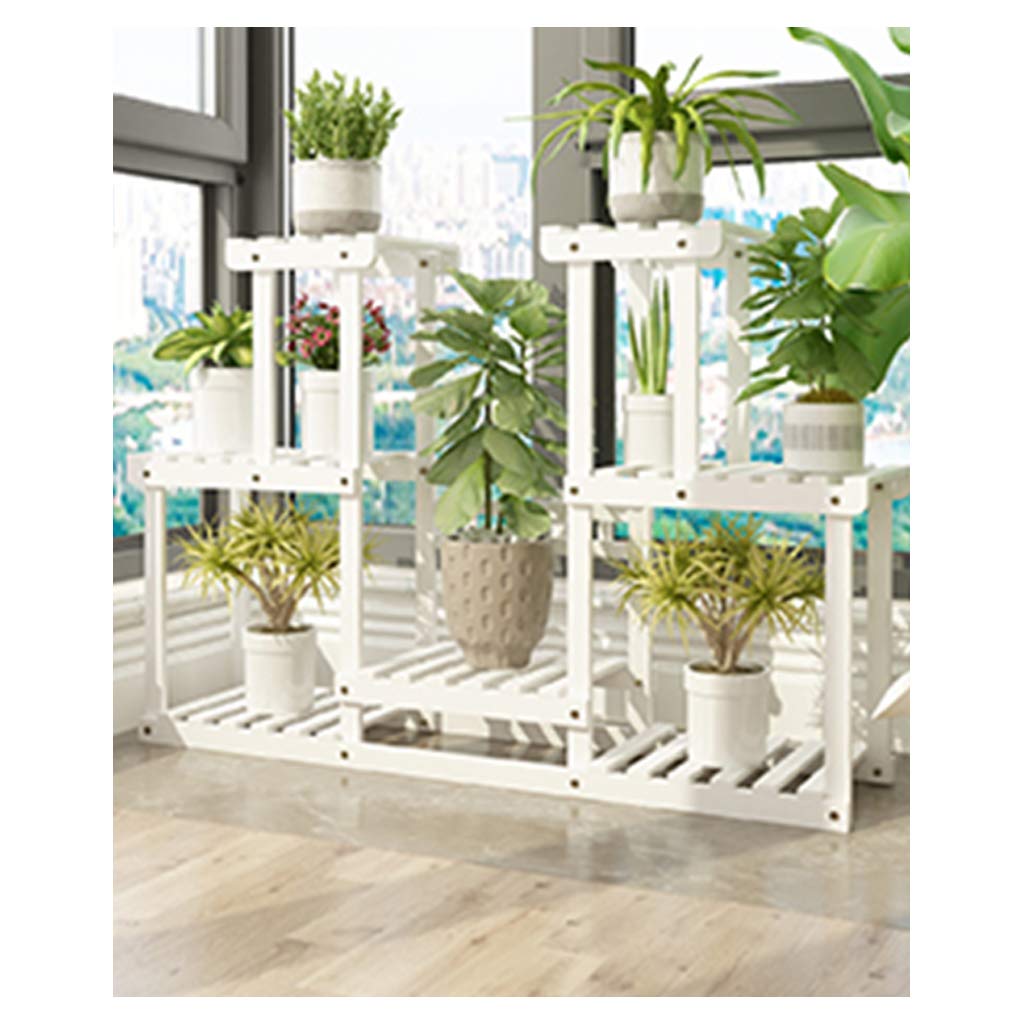 DQKHGFCAPG Solid Wood Plant Stand, Flower Pot Holder, Display Potted Rack /667(White,C)