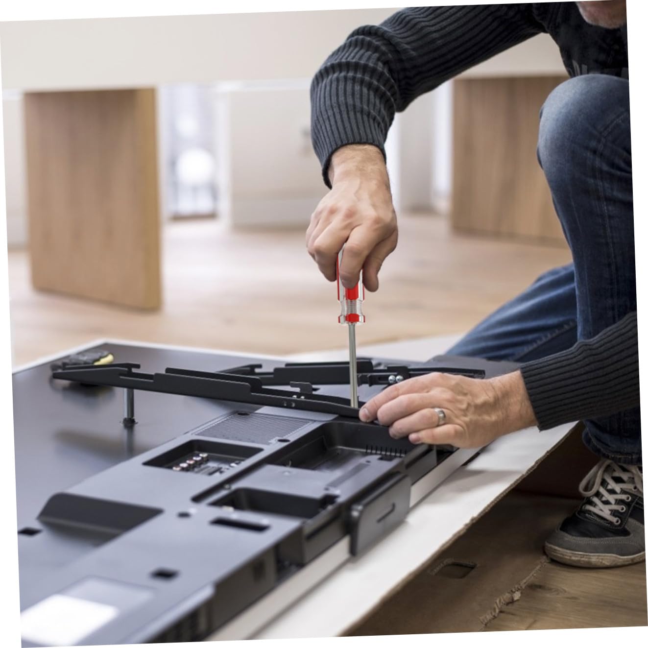 HOMSFOU 4pezzi Cacciavite y Magnetico Set Di Utensili Per Riparazioni Elettroniche Manico Antiscivolo Design Compatto e Pratico Per Uso Domestico