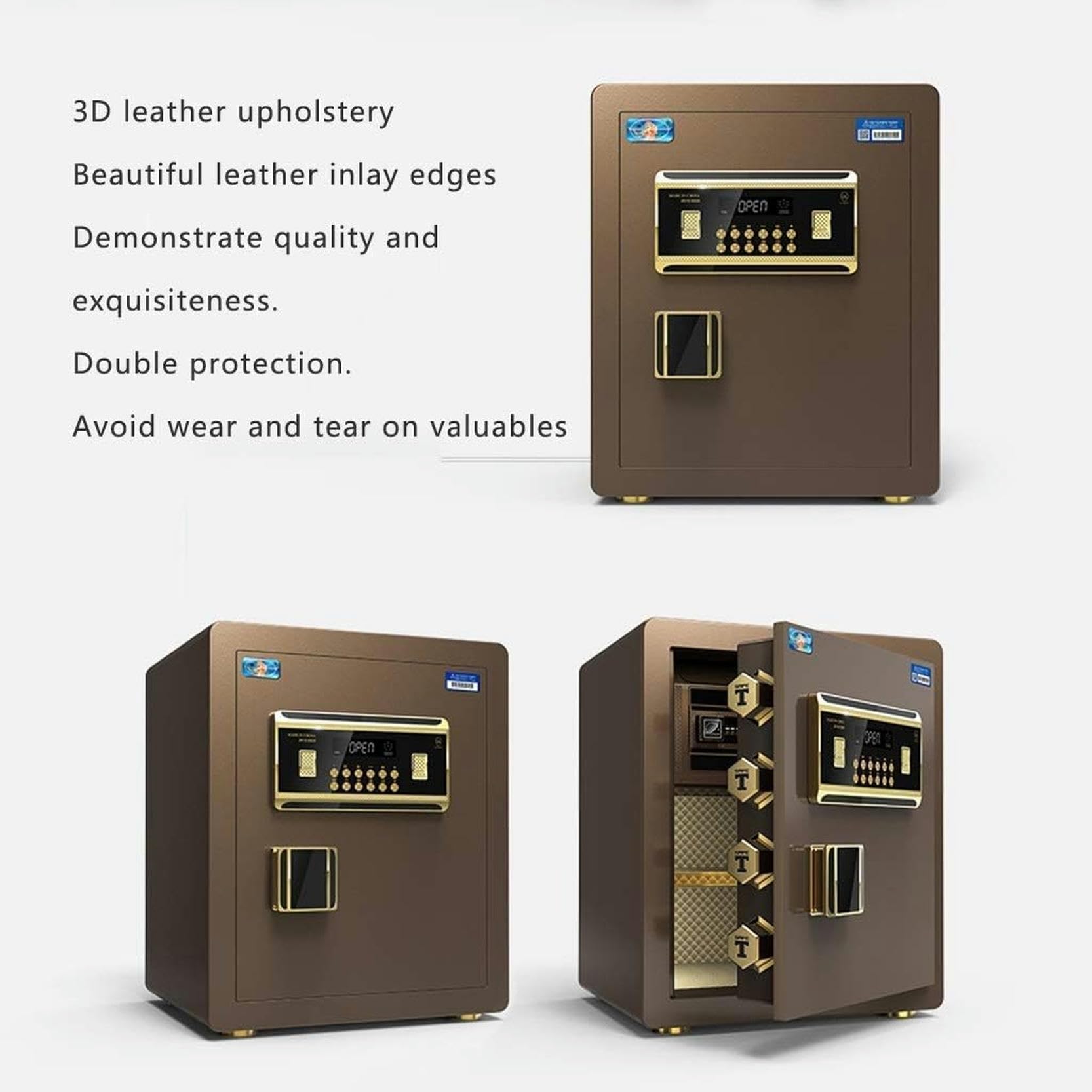 Cabinet Di Sicurezza Con Password Per Impronte Digitali, Cassaforte Elettronica Ignificata E Impermeabile Con Tastiera Digitale, Mobile Di Sicurezza Medio E Piccolo Per