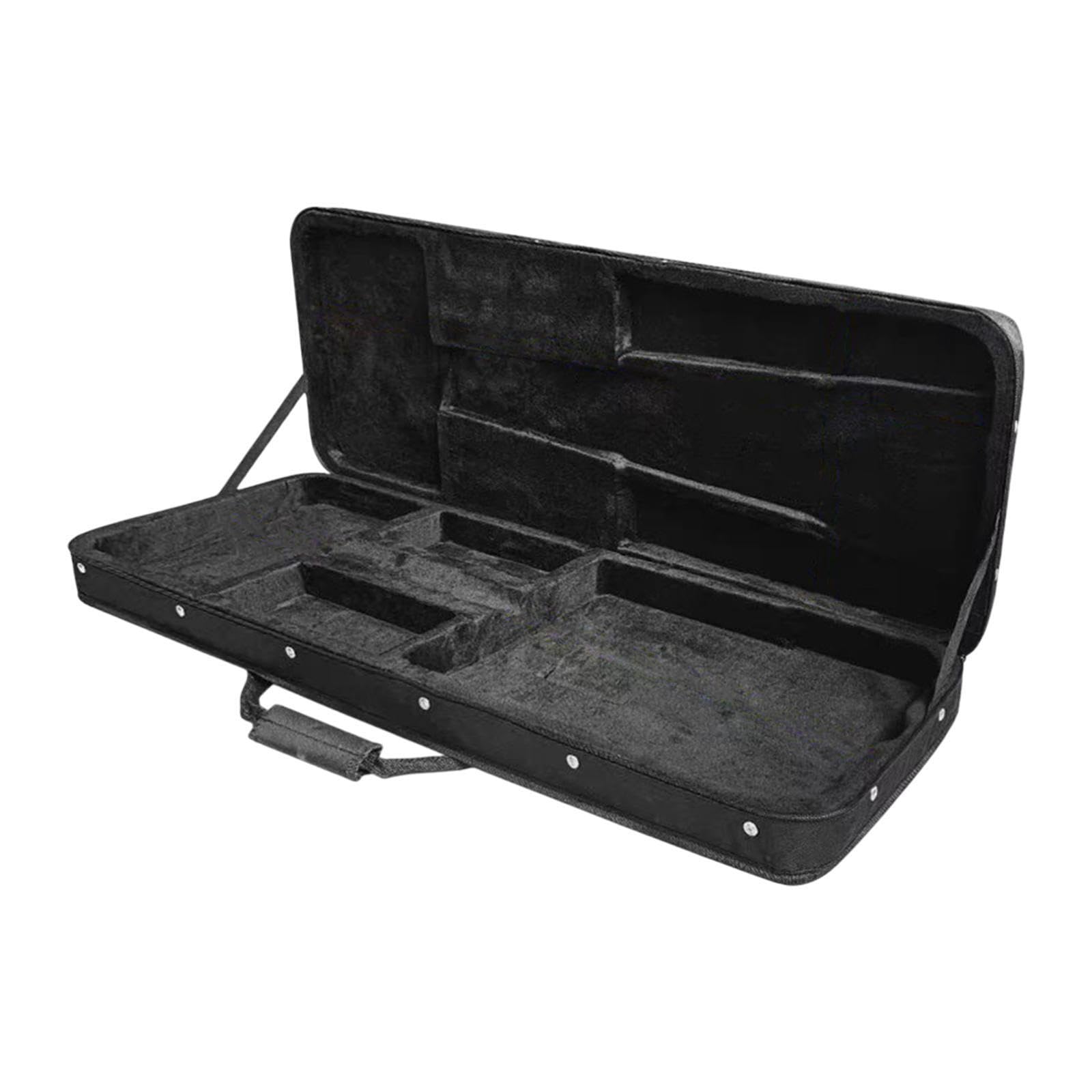 Custodia rigida per chitarre elettriche standard, portatile e resistente, per musicisti che cercano sicurezza per la custodia rigida per il trasporto