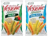 Sensible Portions Garden Veggie Snack Straws Shape Chips Variety Pack, 30 Count