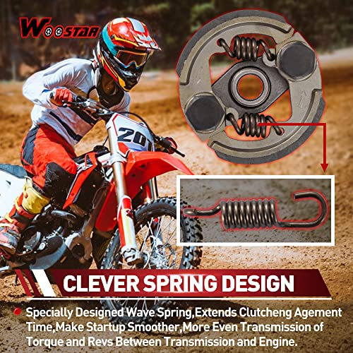 WOOSTAR Robusto Pastiglia Frizione con 2 Molle